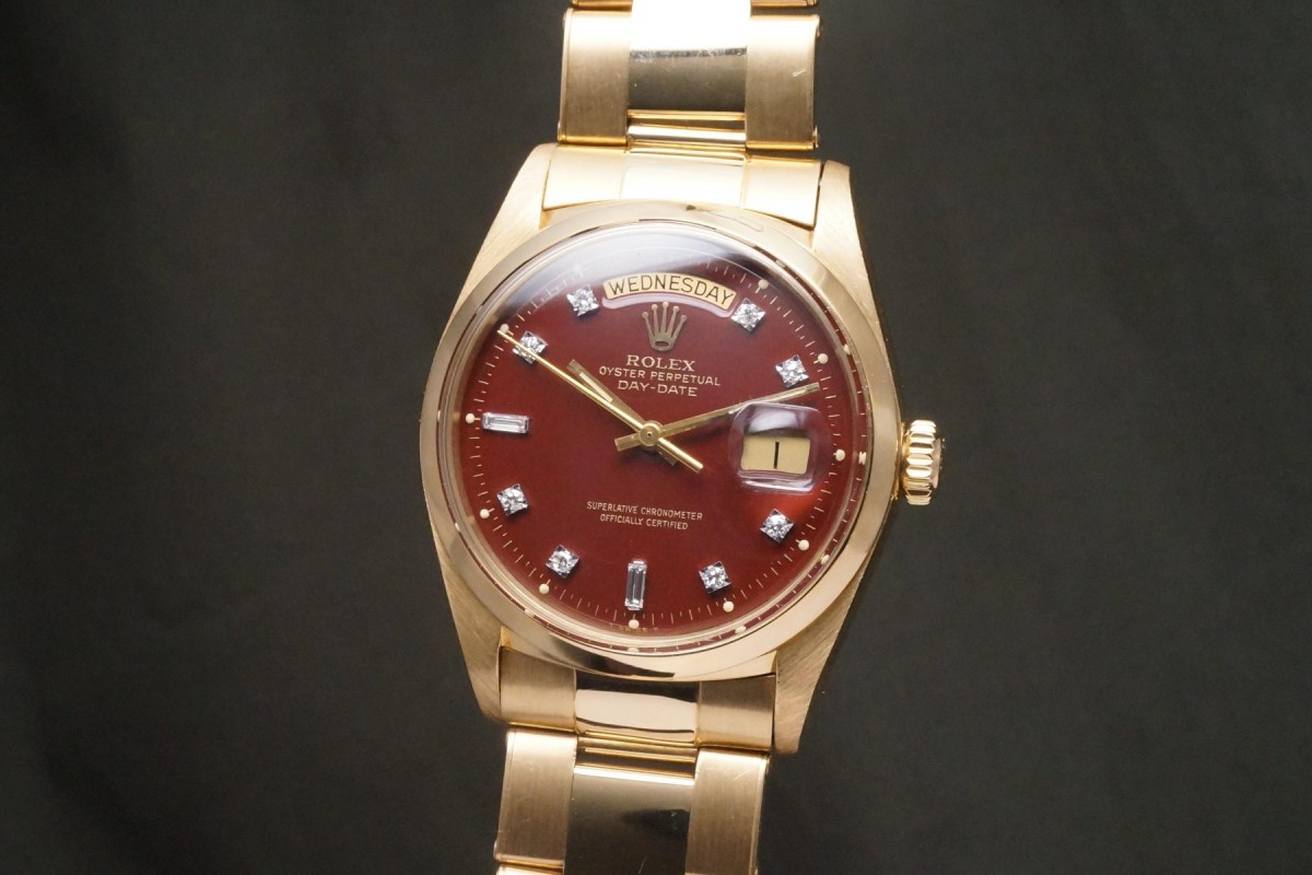 ロレックス デイデイト Ref-1802/8 Red Stella Dial（RO-343／1976年)