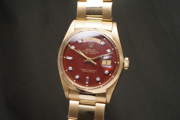 ロレックス デイデイト Ref-1802/8 Red Stella Dial（RO-343／1976年)の詳細写真1枚目