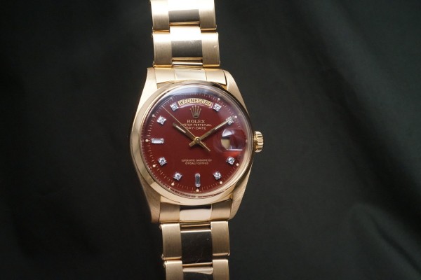 ロレックス デイデイト Ref-1802/8 Red Stella Dial（RO-343／1976年)の詳細写真2枚目