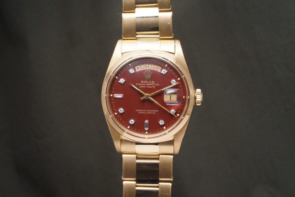 ロレックス デイデイト Ref-1802/8 Red Stella Dial（RO-343／1976年)の詳細写真3枚目