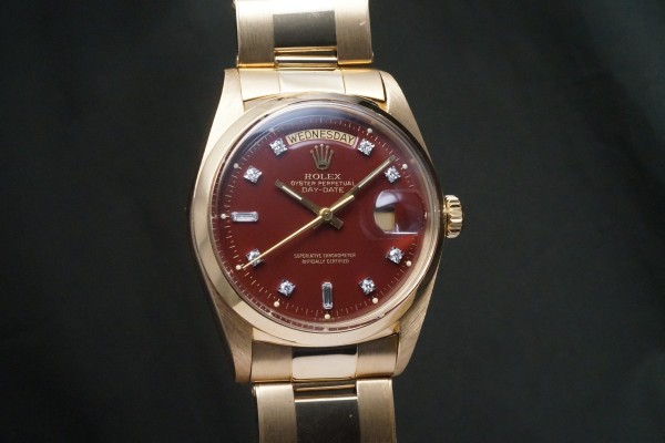 ロレックス デイデイト Ref-1802/8 Red Stella Dial（RO-343／1976年)の詳細写真4枚目