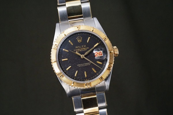 ロレックス デイトジャスト Ref-6609 Thunderbird Black Gilt Dial（RO-349／1959年)の詳細写真4枚目