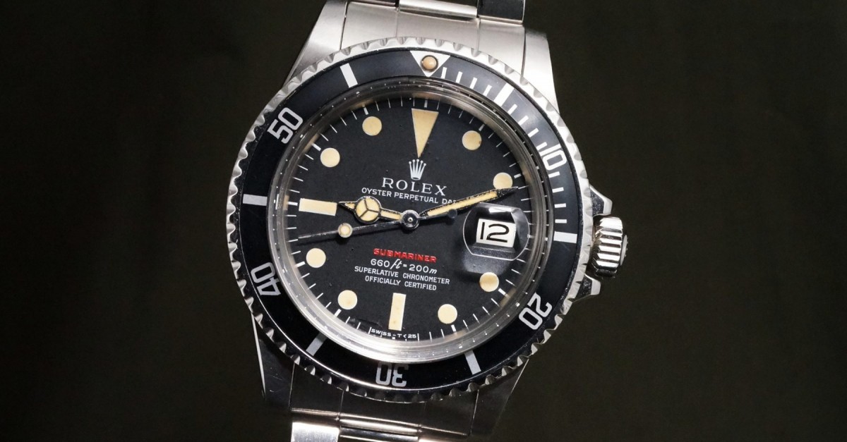 ロレックス 赤サブマリーナ Ref-1680 Mark-4（RG-6／1970年