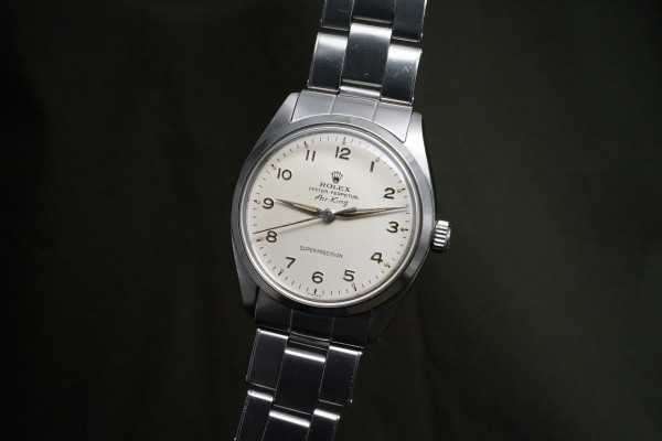 ロレックス Air-King Ref-5500 All Arabic Cream Dial（RO-289／1962年)の詳細写真2枚目