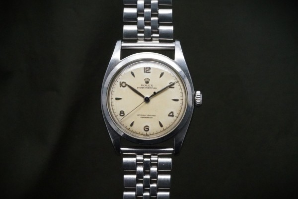 ロレックス OYSTER PERPETUAL Ref-6028 Full バブルバック Rare!（RO-358／1952年)の詳細写真3枚目
