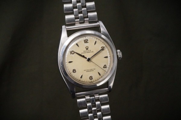 ロレックス OYSTER PERPETUAL Ref-6028 Full バブルバック Rare!（RO-358／1952年)の詳細写真4枚目