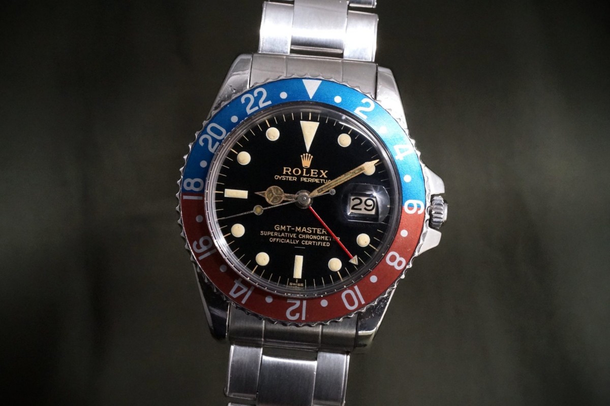 ロレックス GMTマスター Ref-1675 Underline Gilt/Gloss Dial PCG Case(RS-404/1963年)