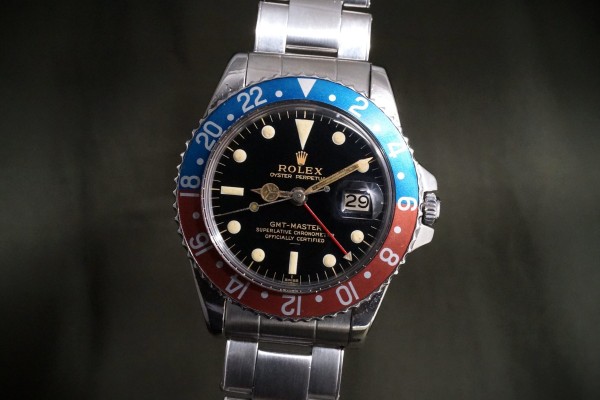 ロレックス GMTマスター Ref-1675 Underline Gilt/Gloss Dial PCG Case（RS-404／1963年)の詳細写真1枚目