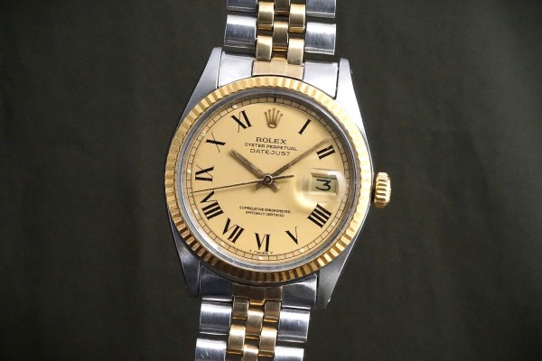 ロレックス DATEJAST Ref-1601/3 Champagne Buckley Dial（RO-362／1970年)の詳細写真1枚目