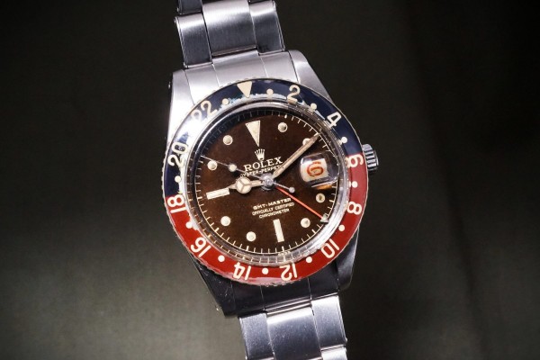 ロレックス GMTマスター Ref-6542 Bakelite Bezel Tropical Dial（RS-414／1959年)の詳細写真4枚目