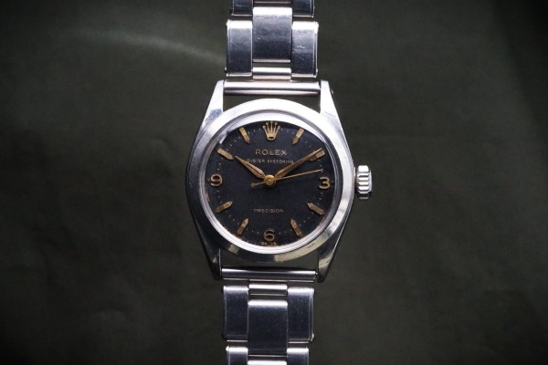 ロレックス OYSTER SPEEDKING Ref-6020 EX Desaign Black  Dial（RO-364／1953年)の詳細写真3枚目