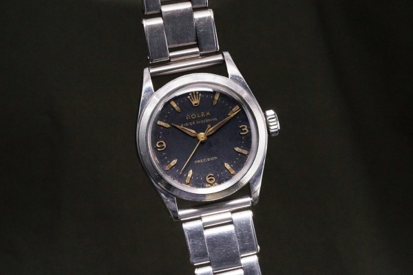 ロレックス OYSTER SPEEDKING Ref-6020 EX Desaign Black  Dial（RO-364／1953年)の詳細写真4枚目