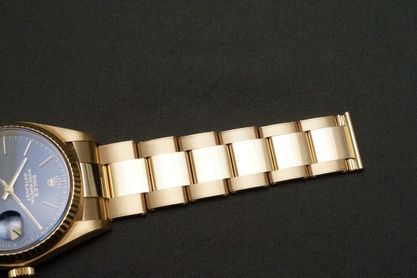 ロレックス DATE‐JUST 16018 18KYG BULE STELLA DIAL（RD-206／1981年)の詳細写真7枚目