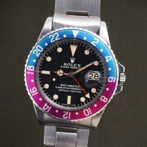 ロレックス GMTマスター Ref-1675 Long-E Fuchsia Bezel