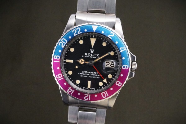 ロレックス GMTマスター Ref-1675 Long-E Fuchsia Bezel（RS-337／1968年)の詳細写真1枚目