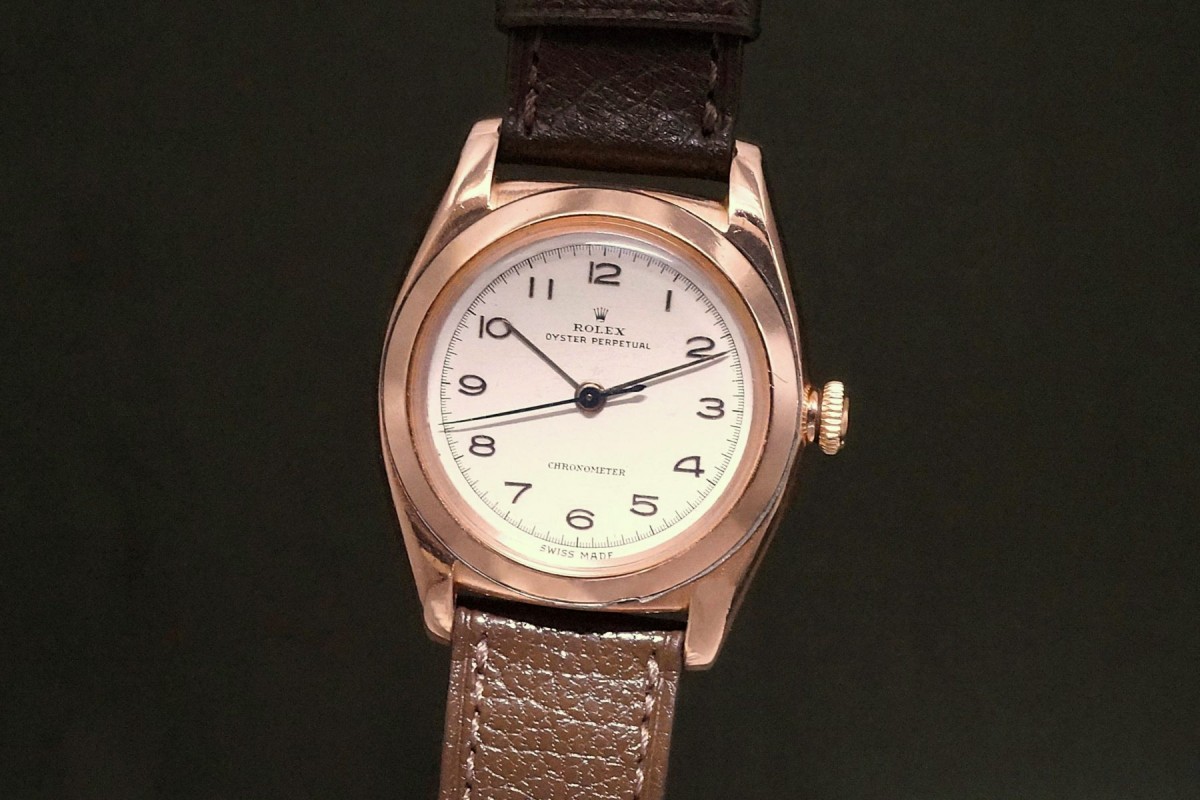 ロレックス バブルバック Ref-3131 18KPG（RO-381／1947年)