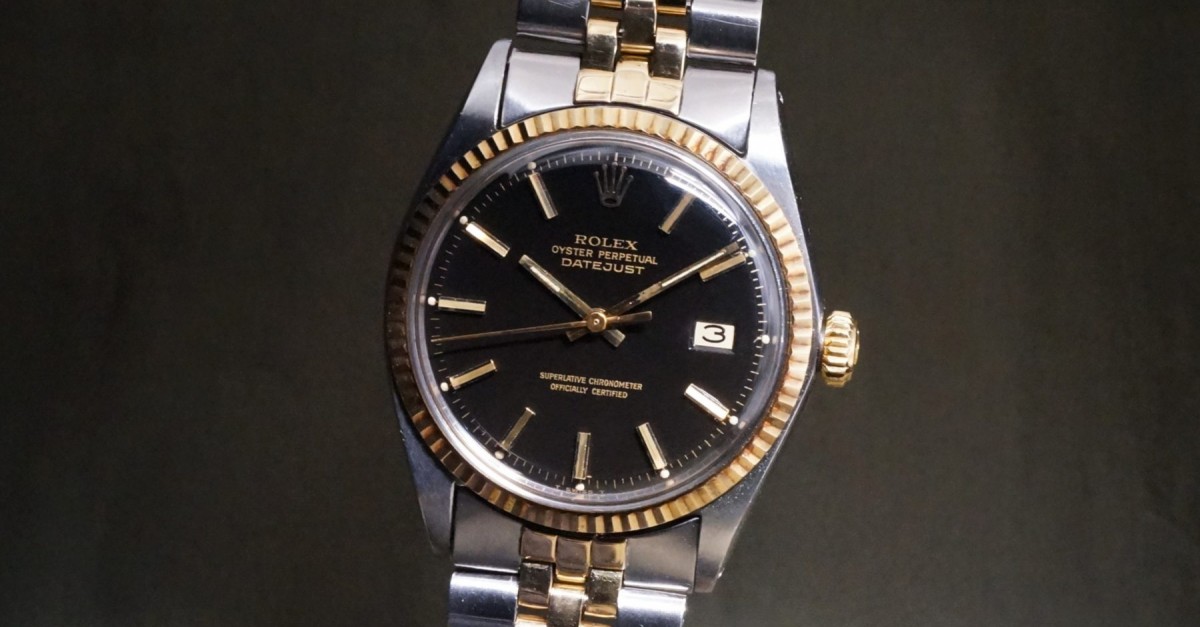 ロレックス デイトジャスト Ref-1601/3 Black Mirror Dial（RO-394