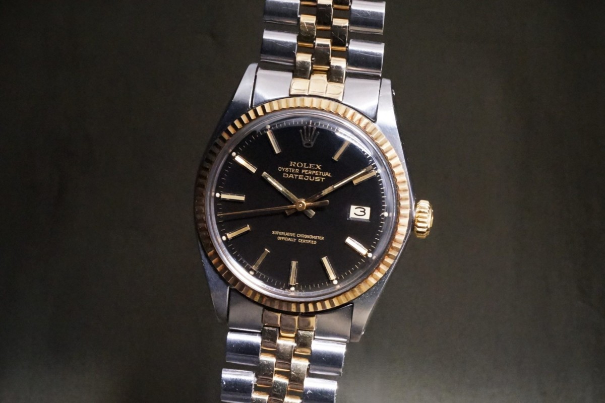 ロレックス デイトジャスト Ref-1601/3 Black Mirror Dial(RO-394/1970年)