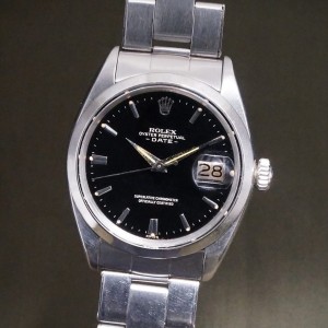 ロレックス OYSTER PERPETUAL DATE Ref-1500 Gilt Gloss Dial