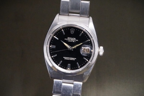 ロレックス  OYSTER PERPETUAL DATE Ref-1500 Gilt Gloss Dial（RO-385／1962年)の詳細写真1枚目