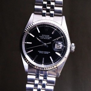 ロレックス デイトジャスト Ref-1601 Black Mirror Dial