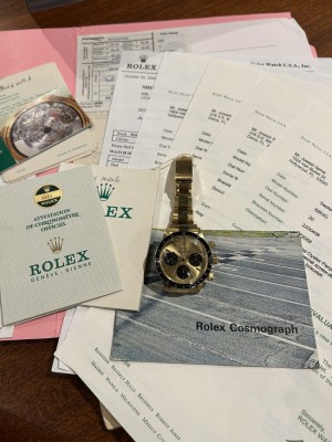 ロレックス OYSTER COSMOGRAPH Ref-6263/8 18KYG Split Dial（RS-353／1969年)の詳細写真11枚目
