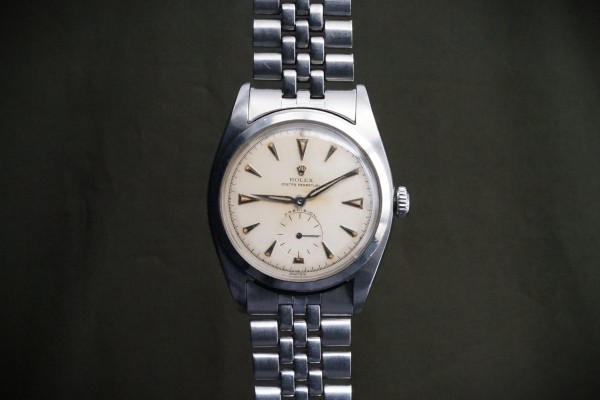 ロレックス OYSTER PERPETUAL Ref-6026 Big バブルバック Rare!（RO-387／1952年)の詳細写真3枚目