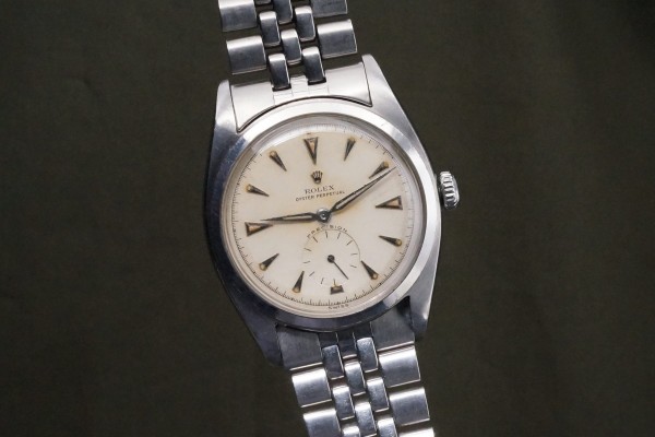ロレックス OYSTER PERPETUAL Ref-6026 Big バブルバック Rare!（RO-387／1952年)の詳細写真4枚目