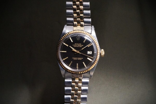 ロレックス デイトジャスト Ref-1601/3 Black Mirror Dial（RO-394／1970年)の詳細写真3枚目
