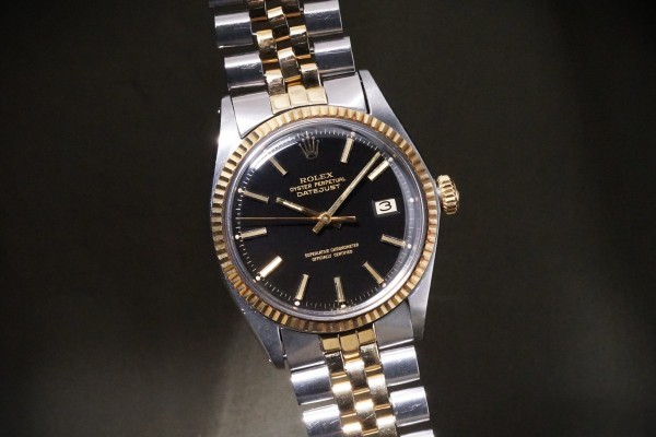 ロレックス デイトジャスト Ref-1601/3 Black Mirror Dial（RO-394／1970年)の詳細写真4枚目