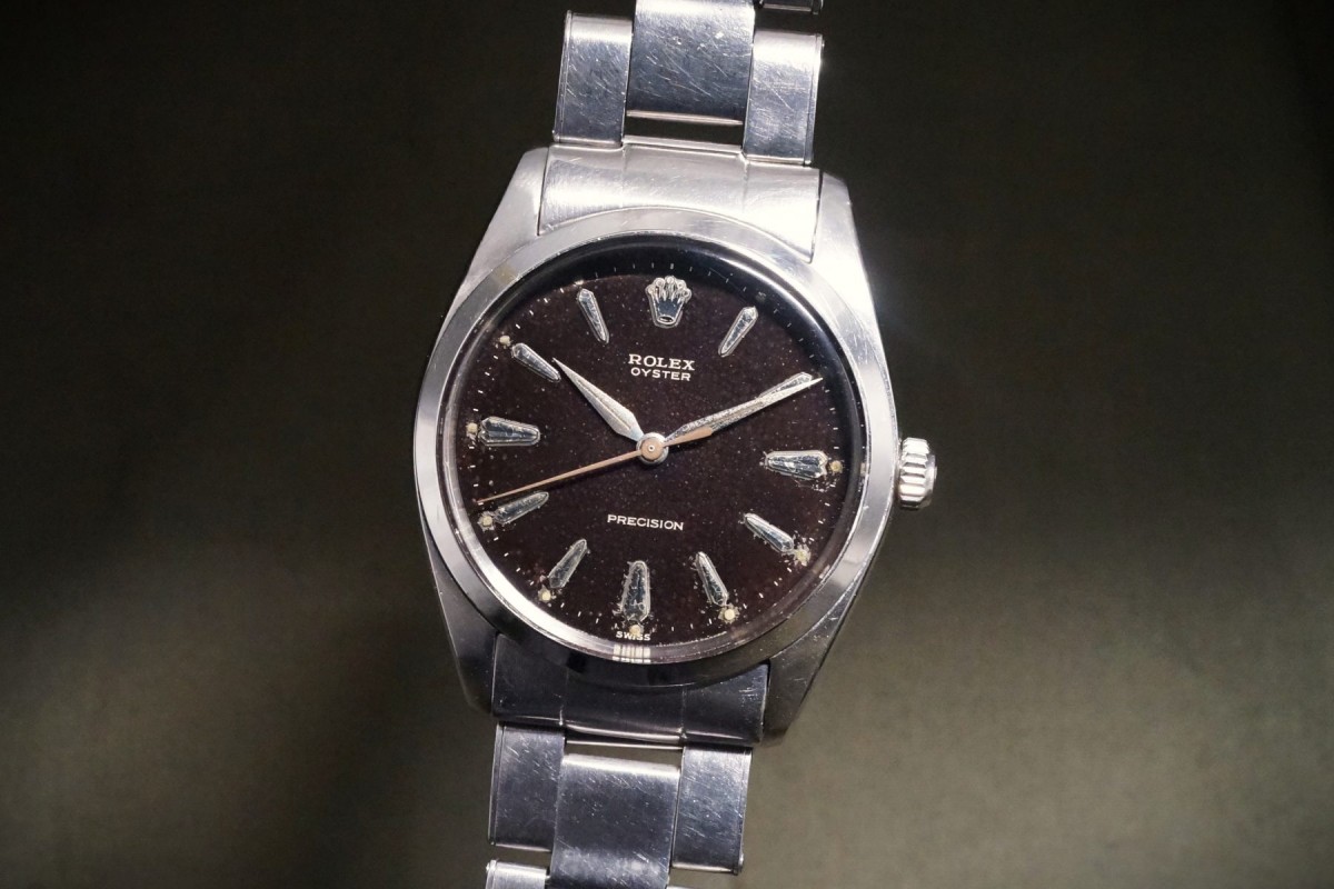 ロレックス Big Oyster Ref-6424 Black Gilt Dial(RS-393/1963年)