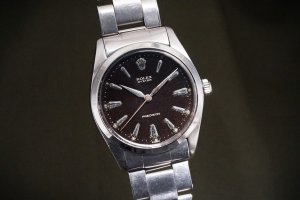 ロレックス Big Oyster Ref-6424 Black Gilt Dial（RS-393／1963年)の詳細写真4枚目