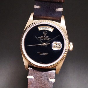 ロレックス デイデイト Ref-18038 ONXY DIAL GUARANTEE