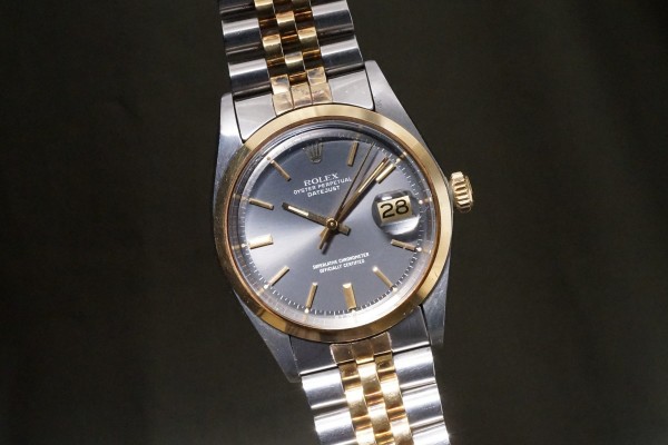 ロレックス デイトジャスト Ref-1600/3 Grey Dial Rare!（RO-399／1975年)の詳細写真4枚目