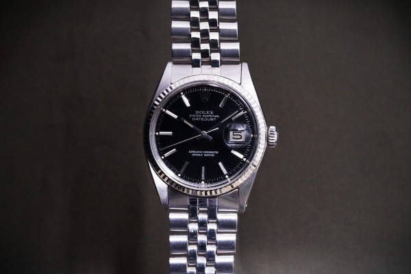 ロレックス デイトジャスト Ref-1601 Black Mirror Dial（RO-397／1970年)の詳細写真3枚目