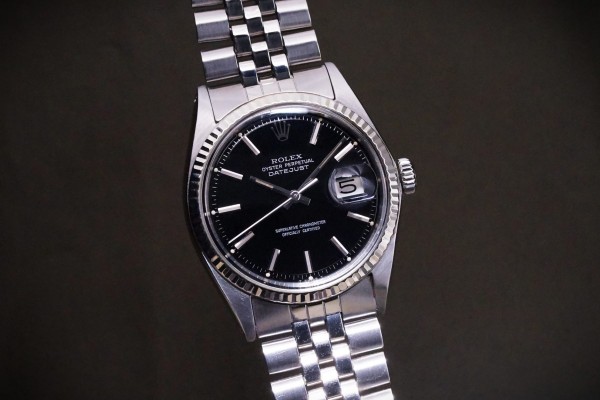 ロレックス デイトジャスト Ref-1601 Black Mirror Dial（RO-397／1970年)の詳細写真4枚目
