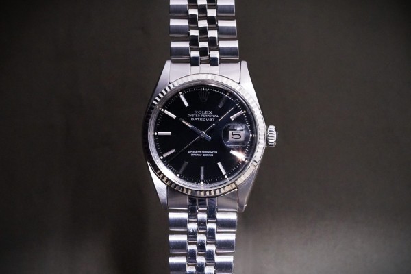 ロレックス デイトジャスト Ref-1601 Black Mirror Dial（RO-397／1970年)の詳細写真6枚目