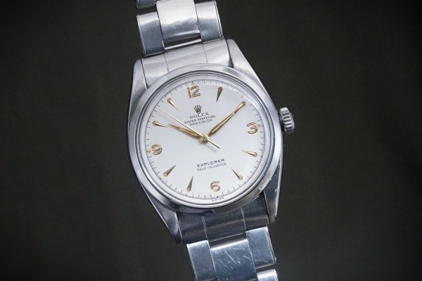 ロレックス EXPLORER Ref-6298 Powder White Dial（RO-399／1956年)の詳細写真4枚目