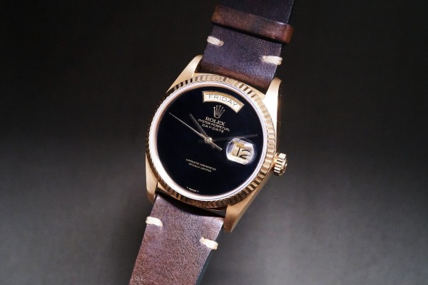 ロレックス デイデイト Ref-18038 ONXY DIAL GUARANTEE（RD-214／1985年)の詳細写真2枚目